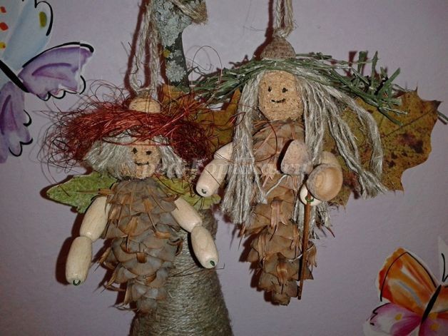 Подвеска из природного материала "Лесная фея": часть 2 Подвеска из природного материала "Лесная фея": часть 2