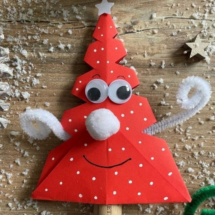 Ёлочки в технике оригами Ёлочки в технике оригами