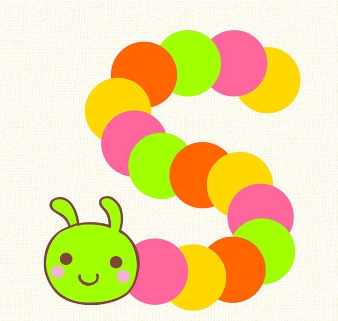 Аппликация из кружочков