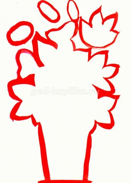 Декоративный натюрморт гуашью для детей Декоративный натюрморт гуашью для детей