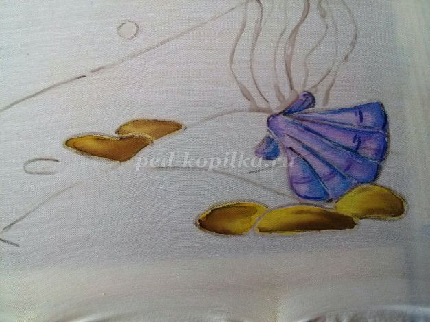 Аквариум в технике холодный батик: мастер-класс, часть 2 Аквариум в технике холодный батик: мастер-класс, часть 2