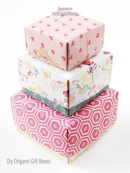Коробочки для подарков детскими руками Коробочки для подарков детскими руками