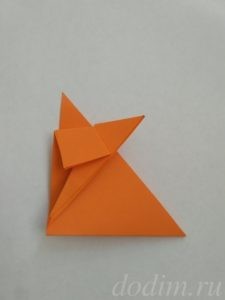 Лисичка в технике оригами