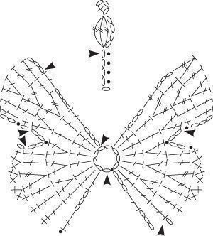 Вязаные бабочки