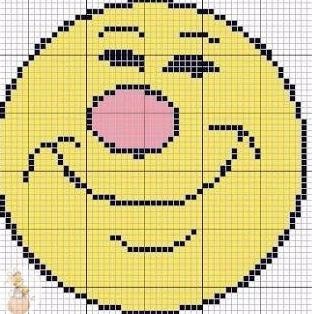 Вышитые смайлики Вышитые смайлики