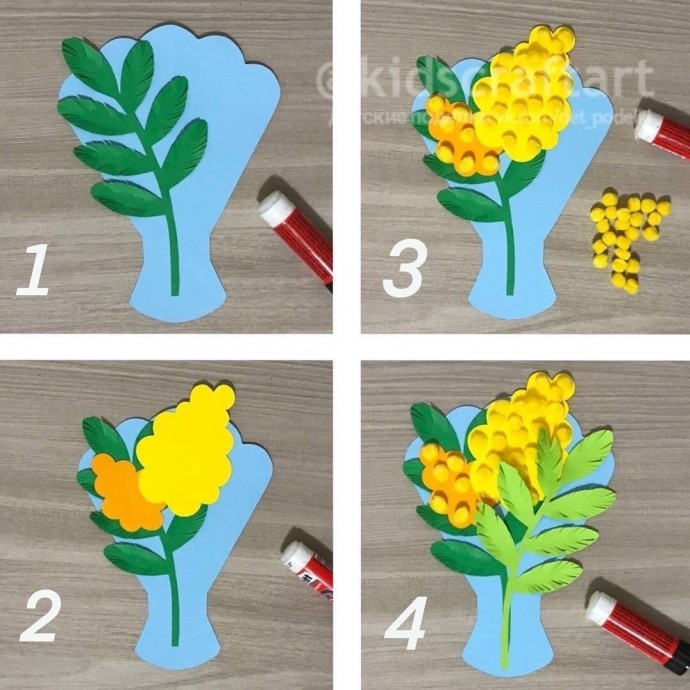 Букет мамочке "Мимоза" Букет мамочке "Мимоза"