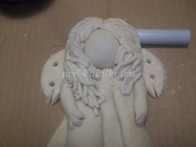 Нежный ангел из солёного теста детскими руками: мастер-класс, часть 2 Нежный ангел из солёного теста детскими руками: мастер-класс, часть 2
