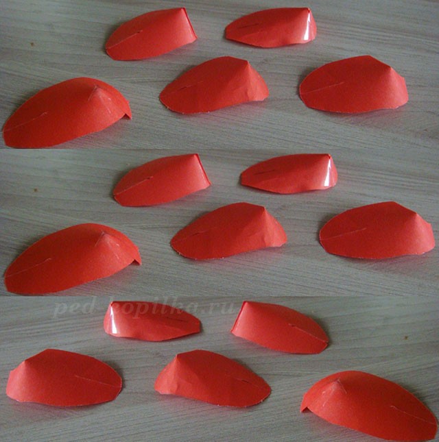 Роза из бумаги: мастер-класс