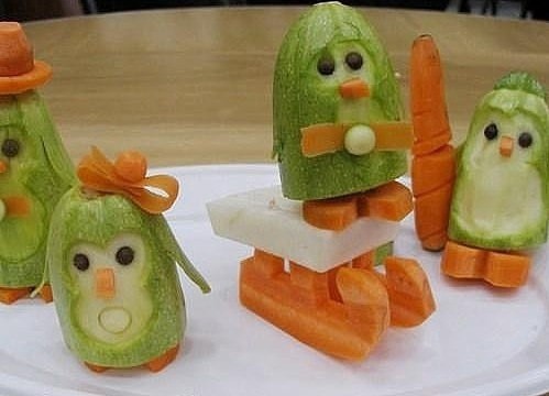 Идеи поделок с детьми из овощей