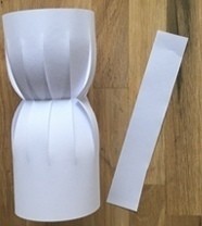 ​Объёмный снеговик из бумаги