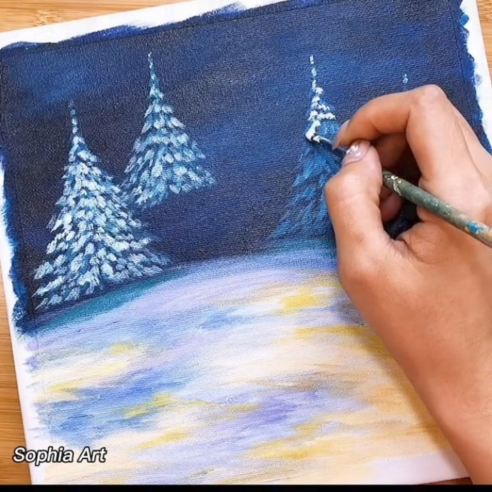 Рисуем снеговика