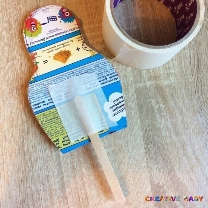 Аппликация из пластилина "Матрёшка"