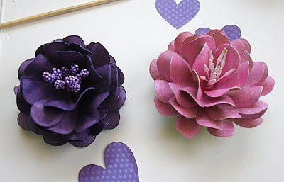 Как сделать бумажные розы из сердечек