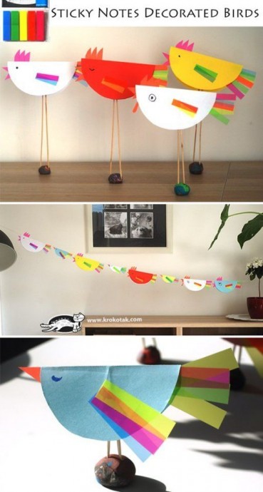 Курочки из бумаги