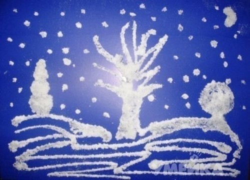 Рисуем солью