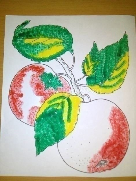 Ветка с яблоками Ветка с яблоками