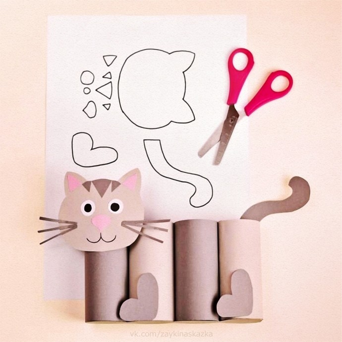 Карандашница в виде котика Карандашница в виде котика