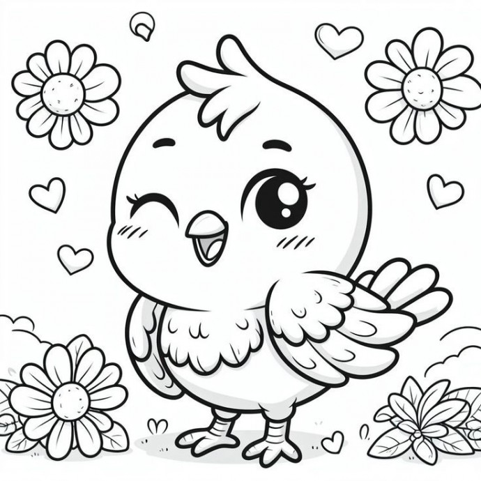 ​Милые зверята: раскраски для малышей