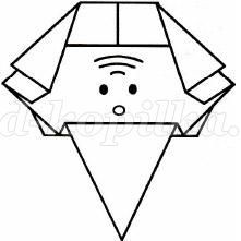 Новогодняя открытка из бумаги в технике оригами: часть 4 Новогодняя открытка из бумаги в технике оригами: часть 4