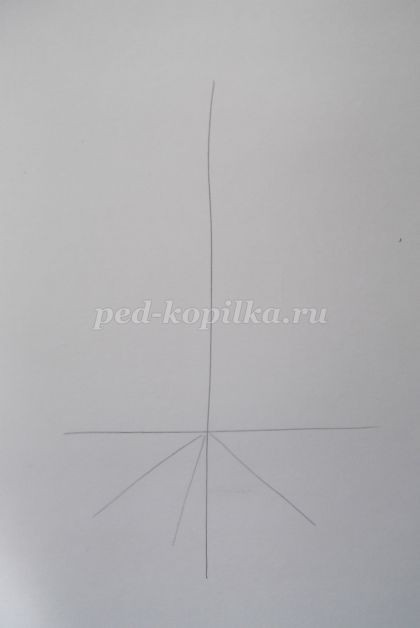 Как нарисовать ель акварелью: часть 1