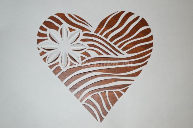 Сердечко в технике вырезания: часть 2 Сердечко в технике вырезания: часть 2