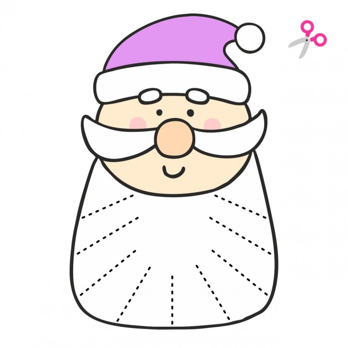 Вырезаем разной формы бороды у гномиков Вырезаем разной формы бороды у гномиков