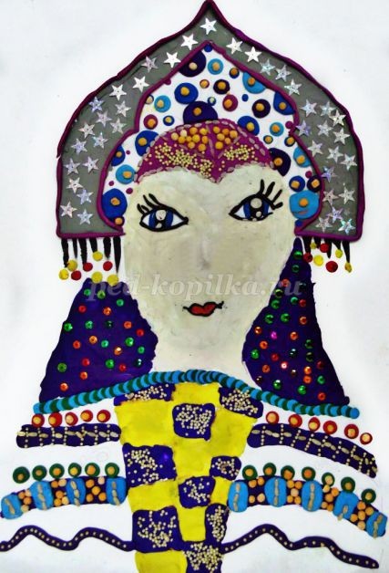 Пластилинография "Снегурочка": часть 2