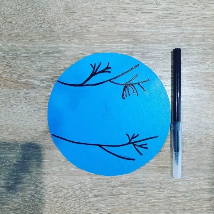 Аппликация "Снегирь"