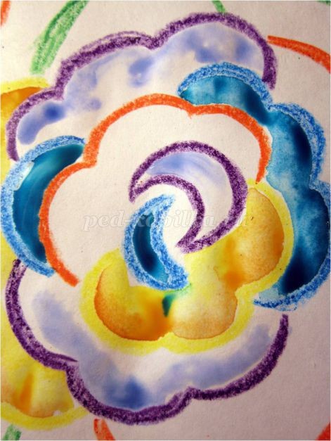 Рисование цветов акварелью "Радужные розы": мастер-класс, часть 4