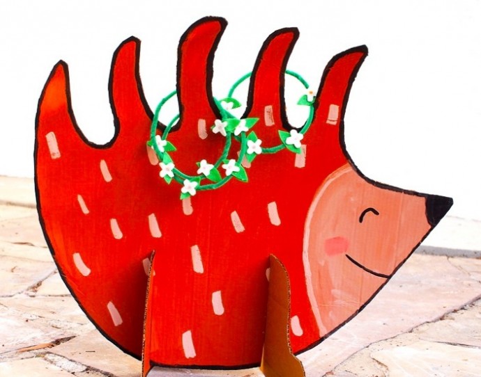 Игрa "Нaбрось колечки на игoлки ёжика": создаем ежика