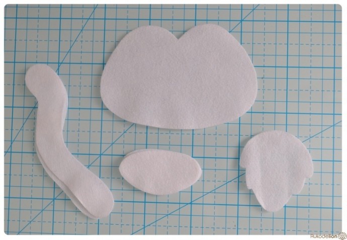 Лемур из фетра