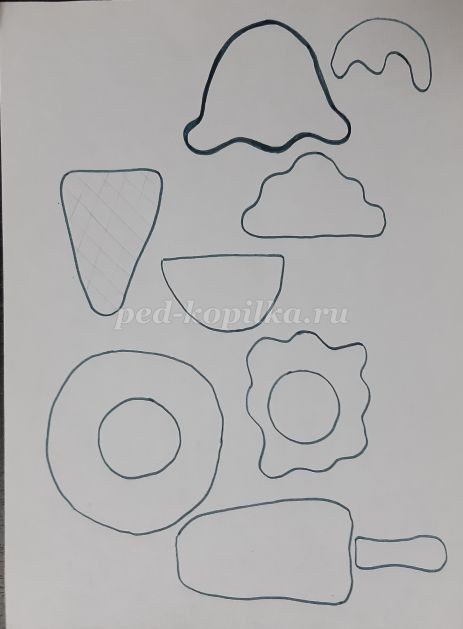 Мороженое из фетра Мороженое из фетра