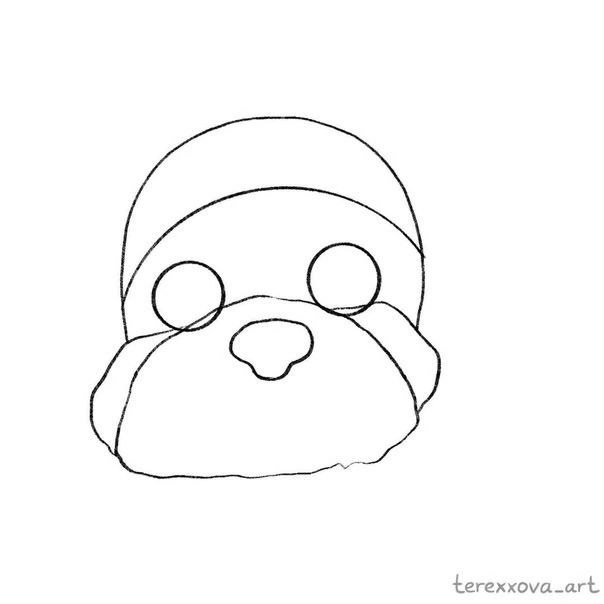 Рисуем щенка