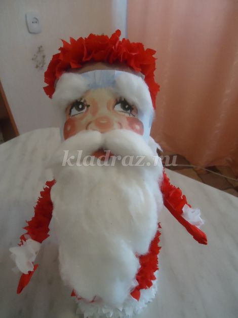 Дед Мороз в технике торцевания