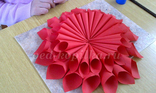 Георгина из кулёчков Георгина из кулёчков