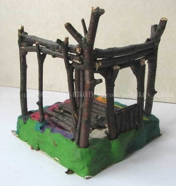 Домик Нуф- Нуфа из веток Домик Нуф- Нуфа из веток