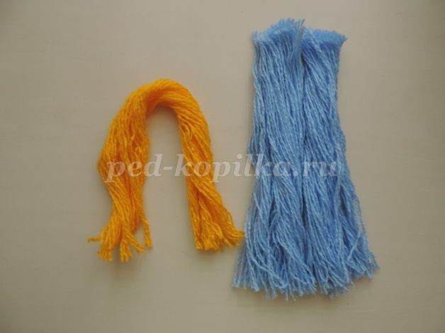 Снегурочка из ниток: новогодний мастер-класс, часть 1