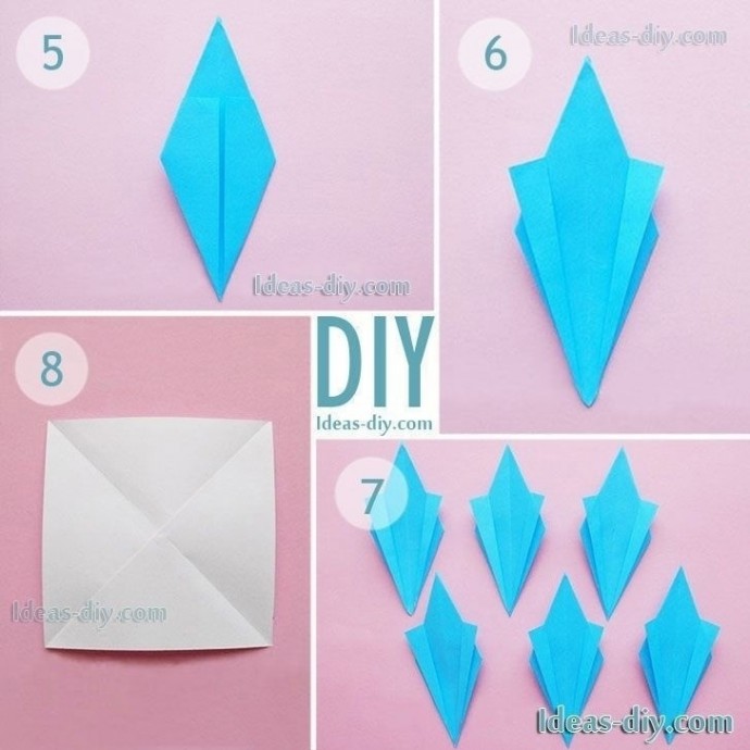 ​Снежинки-оригами