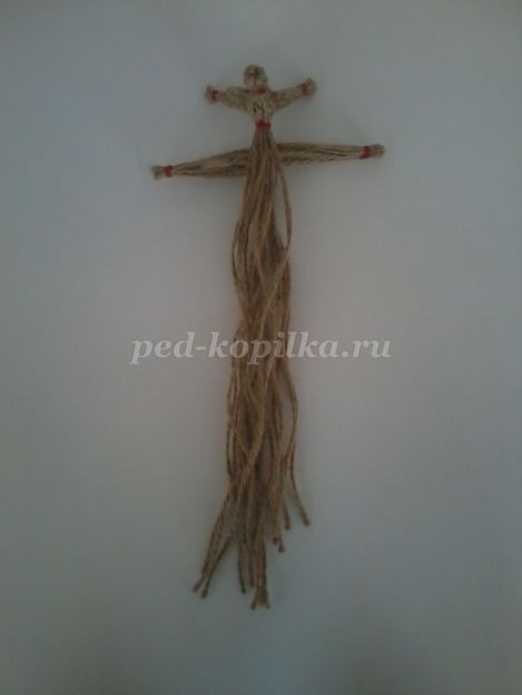 Конь и коза из шпагата детскими руками: часть 3