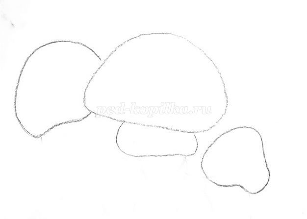 Как нарисовать мухоморы: часть 1