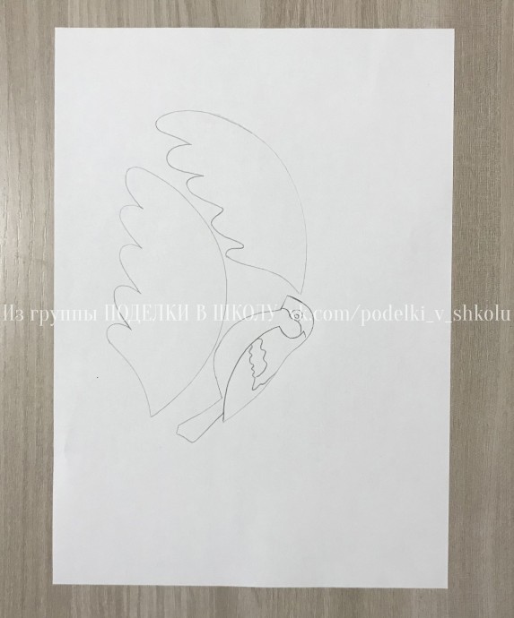 Поделка из бумаги и палочек "Снегирь у кормушки" Поделка из бумаги и палочек "Снегирь у кормушки"