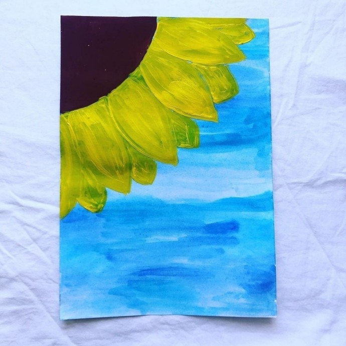 Рисуем подсолнух Рисуем подсолнух