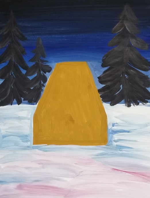 ​Рисуем с детьми пряничный домик