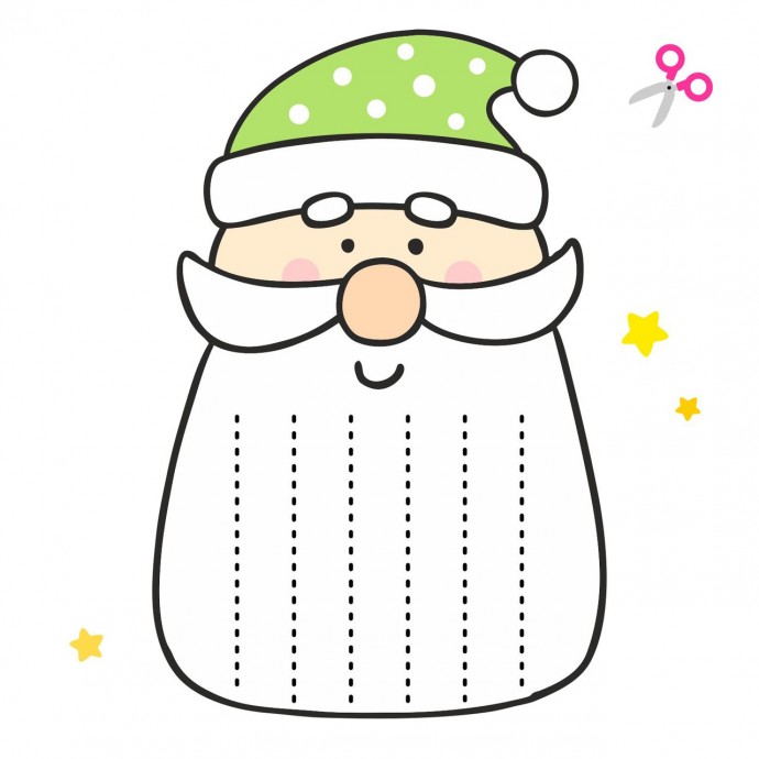 Вырезаем разной формы бороды у гномиков Вырезаем разной формы бороды у гномиков