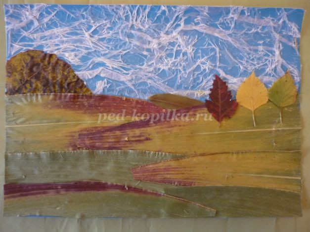 Пейзаж из осенних листьев: мастер-класс, часть 3 Пейзаж из осенних листьев: мастер-класс, часть 3
