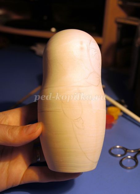 Роспись матрешек по сказке "Репка": мастер-класс, часть 1