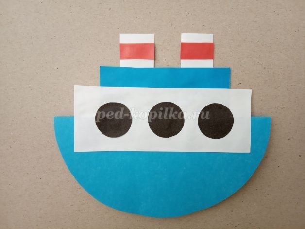 ​Кораблик в подарок папе: часть 2