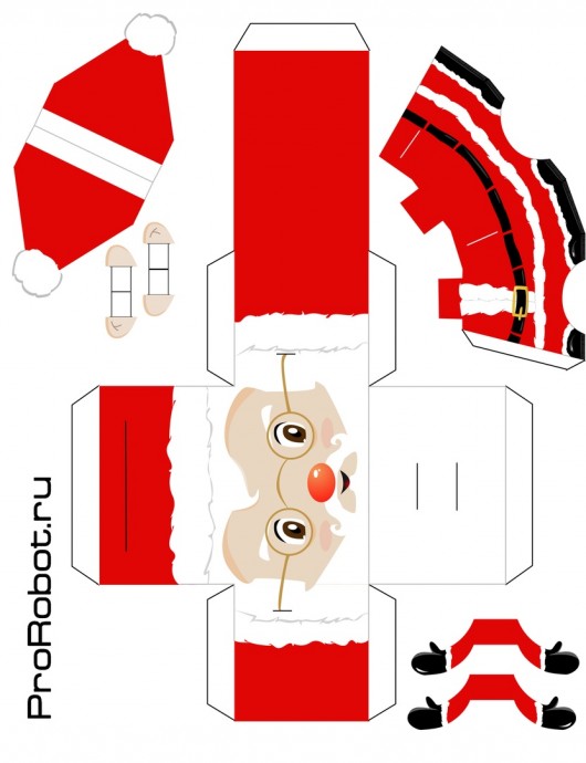 Новогодние фигурки из бумаги