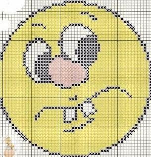 Вышитые смайлики Вышитые смайлики