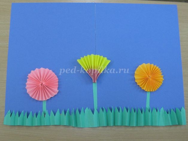 Бабочка и стрекоза среди весенних цветочков: часть 1